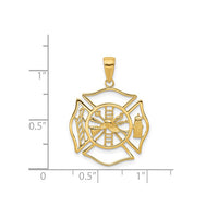 Fireman Shield Pendant （14K)