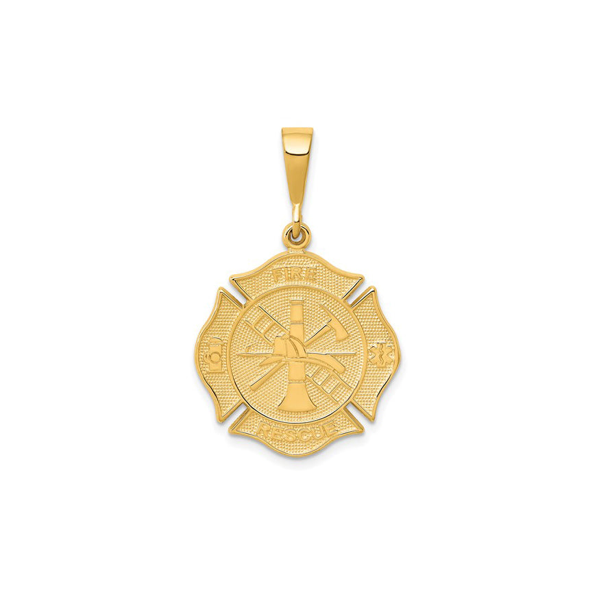Fire Rescue Pendant (14K)