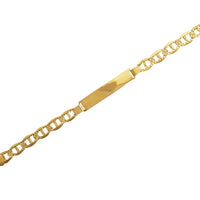 Diamond-Cut Flat ID Bracelet (14K).