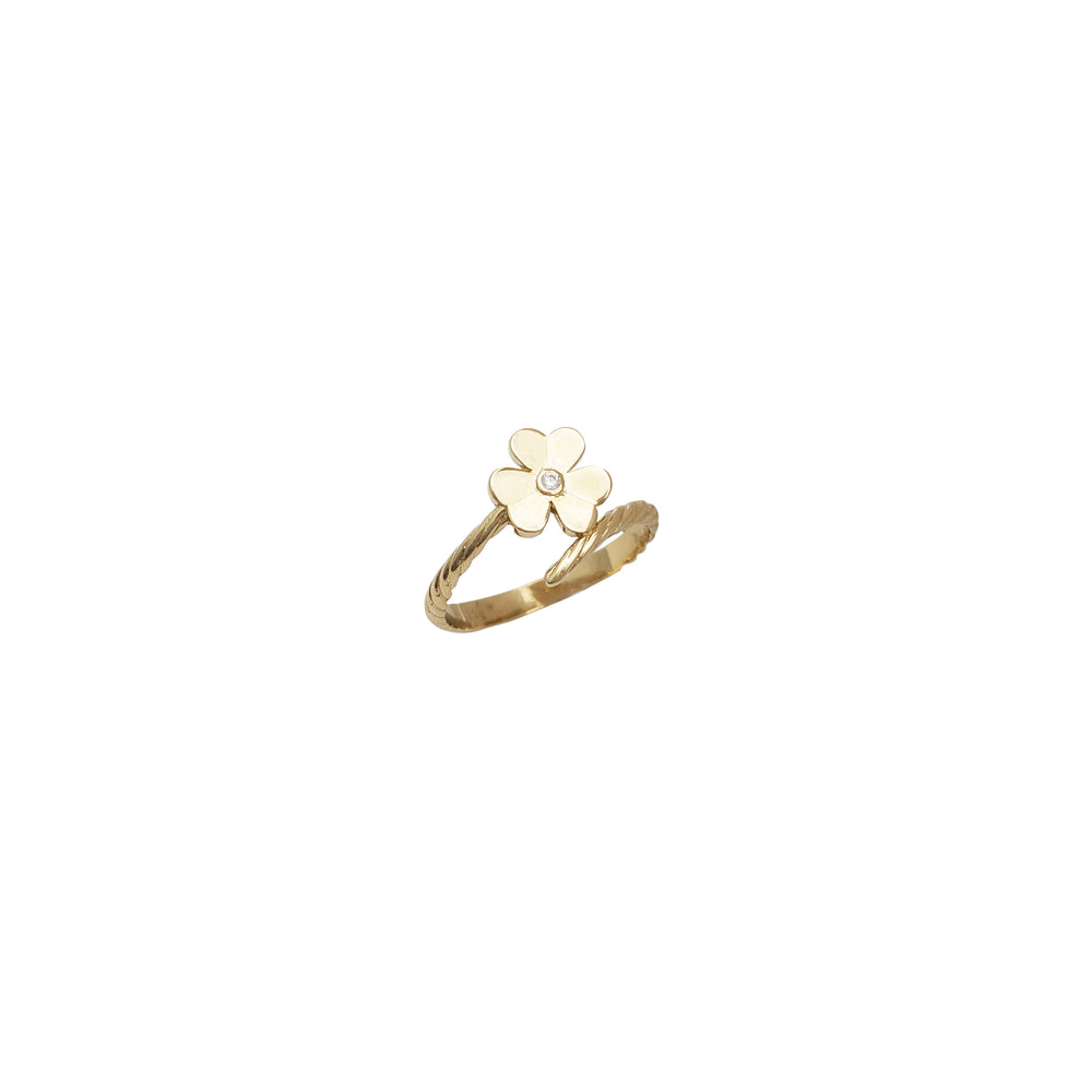 Flower Cz Ring (14K)