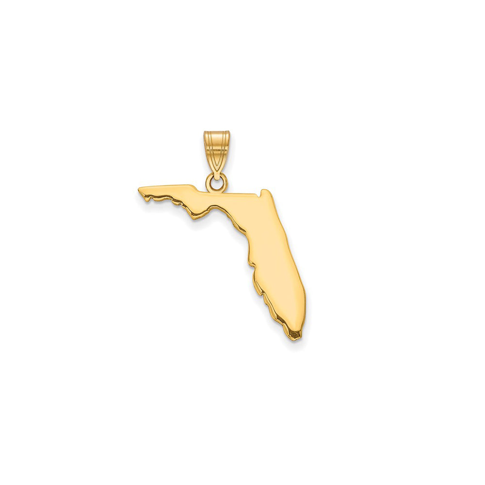 Plain Florida State Pendant (14K)