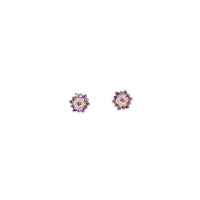 Flower Stud Earings (14K)