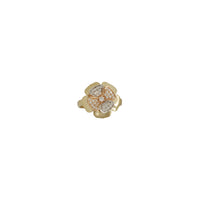 Zirconia Blossom Flower Ring (14K)
