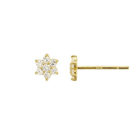 Flower Stud Earrings (14K)