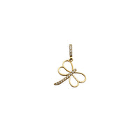 Yellow Gold CZ Dragon Fly (14K)