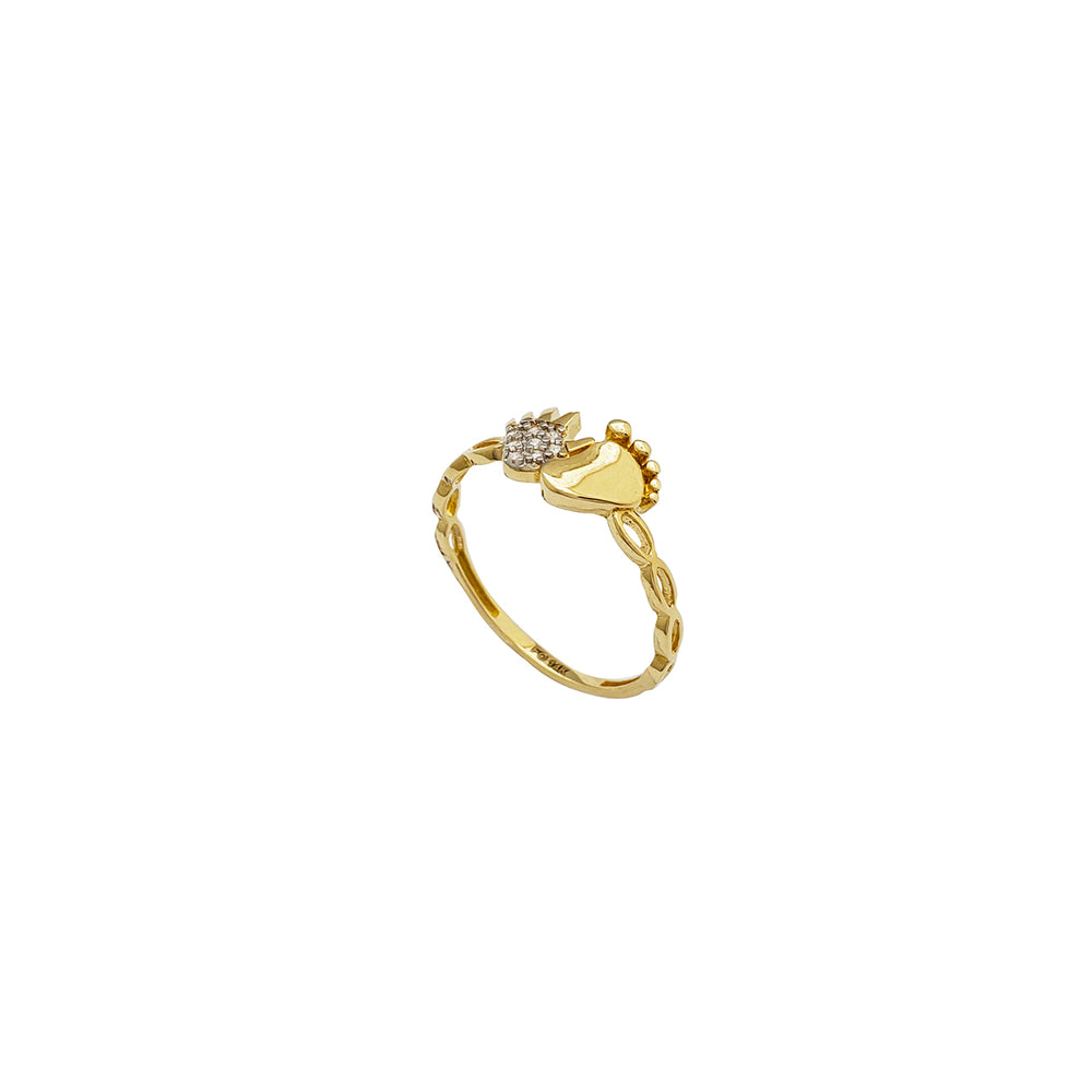 Footprint Ring (14K)