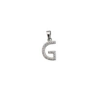 Letter CZ pendant (Silver)