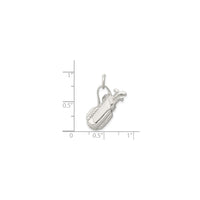 Golf Bag Pendant (Silver)