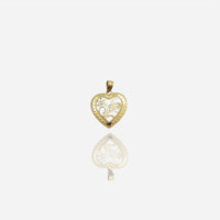 #1 Girlfriend Heart Pendant (14K)