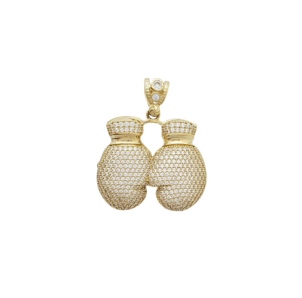 Iced-Out Glove Pendant (14K)