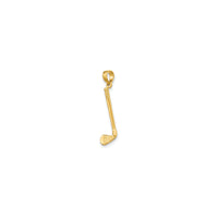 Golf Stick Club Pendant （14K)