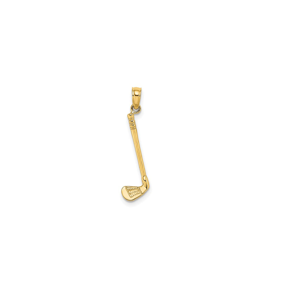 Golf Stick Club Pendant （14K)