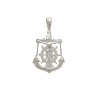 Crucifix Greek Key Anchor Pendant (Silver)