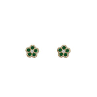 Flower Stud Earrings (14K)
