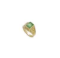 Nugget Birthstone Cz Ring (10K)
