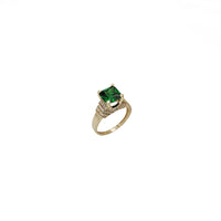 Green Cubic Zirconia Lady Ring (14K)