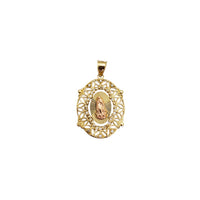 Oval Shape Guadalupe Pendant (14K)