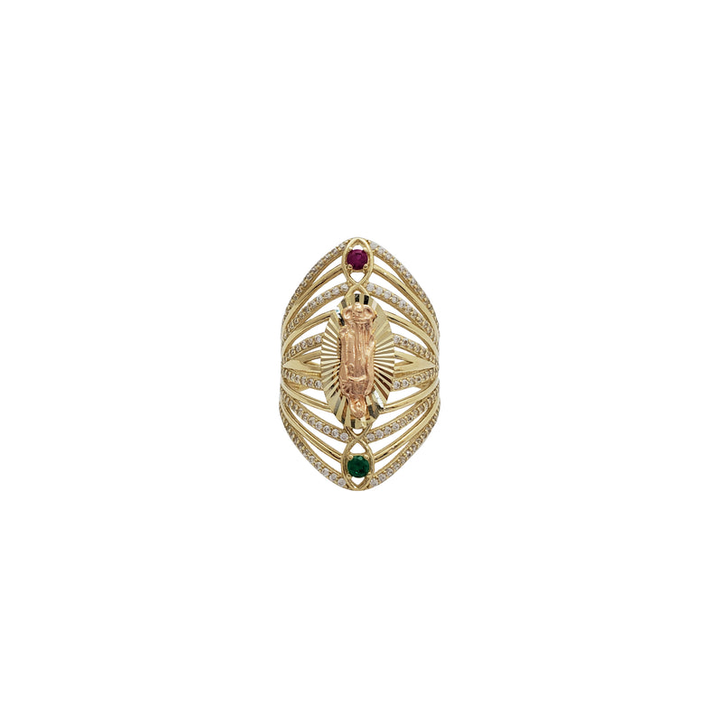 Multi-Color Virgin Mary Ring (14K)