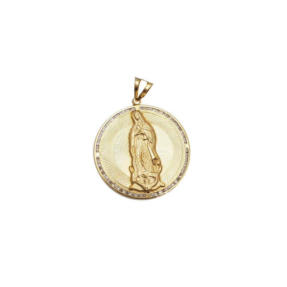 Round Shaped Guadalupe Pendant (14K)