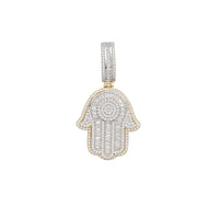 Hamsa CZ Pendant (14K)