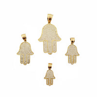 Iced-Out Hamsa Pendant (10K)