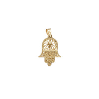 Outline Hamsa Hand Pendant (14K)