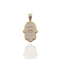 Diamond Hamsa Pendant (14K)