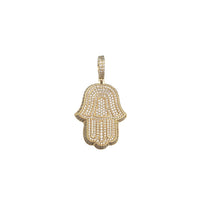 Iced-Out Hamsa Pendant (14K)
