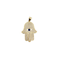 Iced-Out Hamsa Pendant (14K)