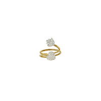 Twist Heart & Hand Diamond Ring (14K)