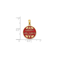 Happy Holidays Pendant (14K)