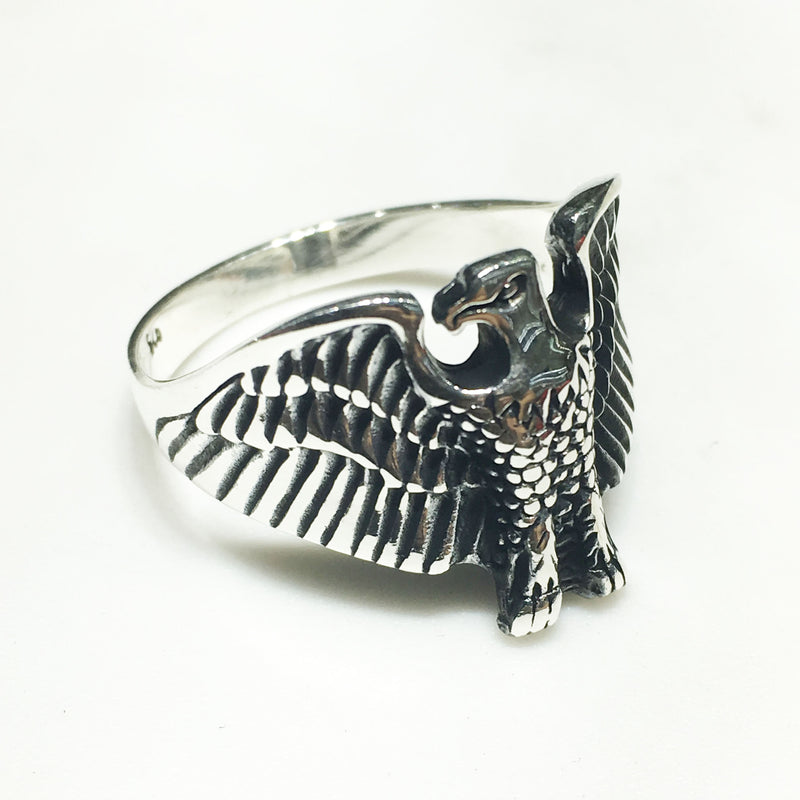 Antique Hawk Ring (Silver) - Popular Jewelry