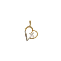 Heart & Cross Pendant (14K)
