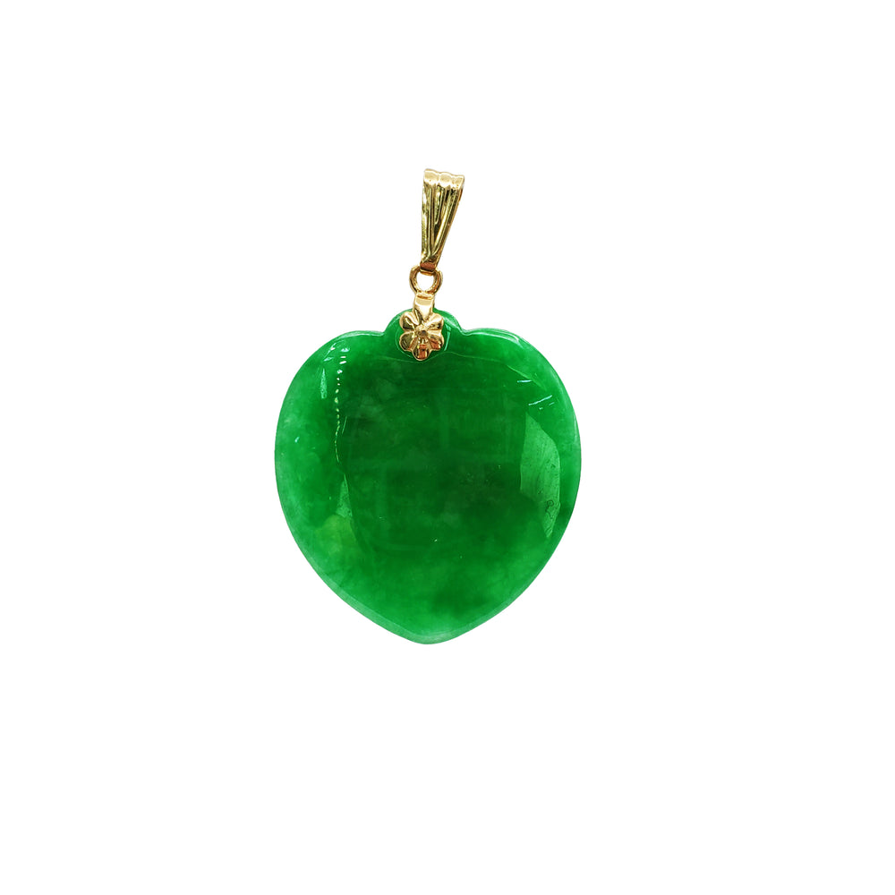 Heart Jade Pendant (14K)