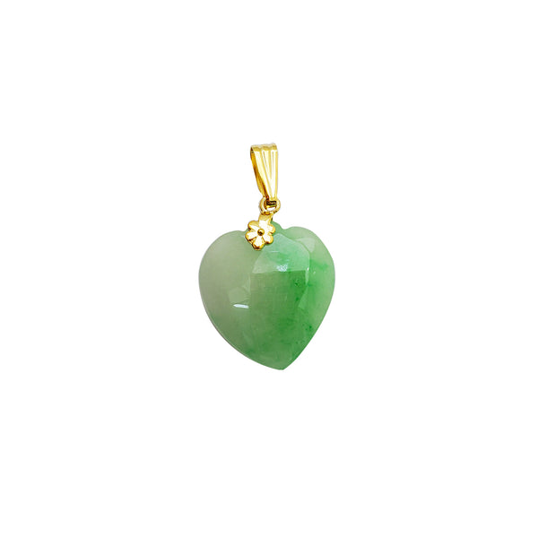 Heart Jade Pendant (14K)