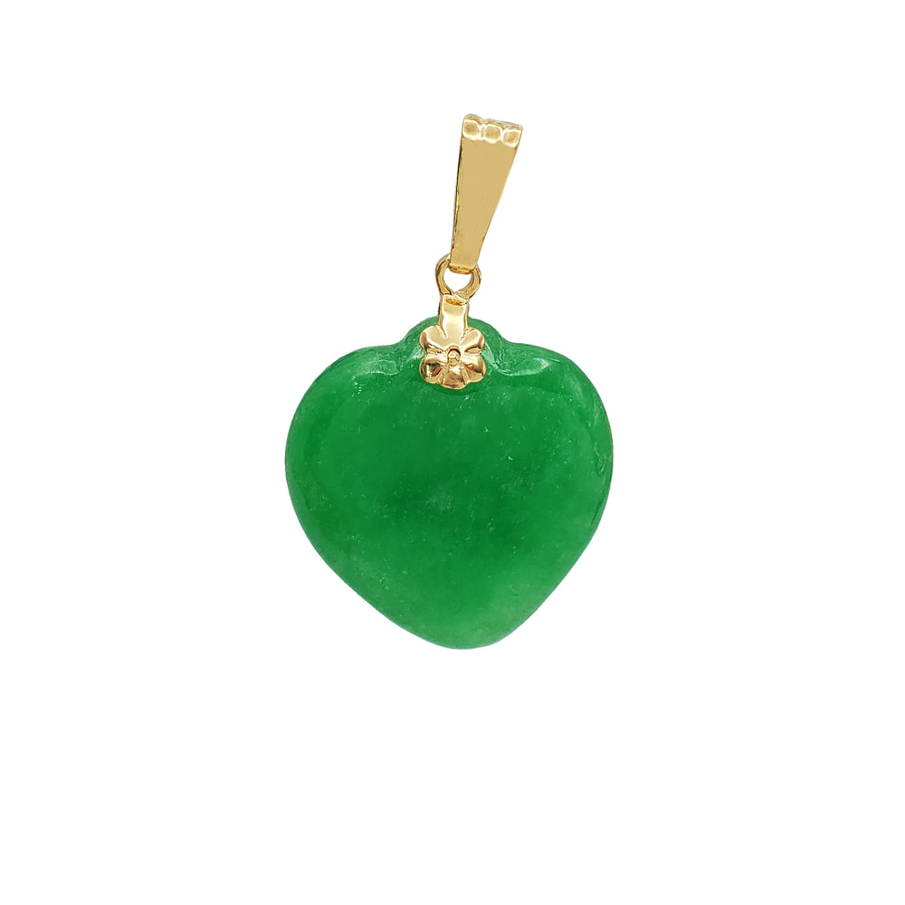 Heart Jade Pendant (14K)