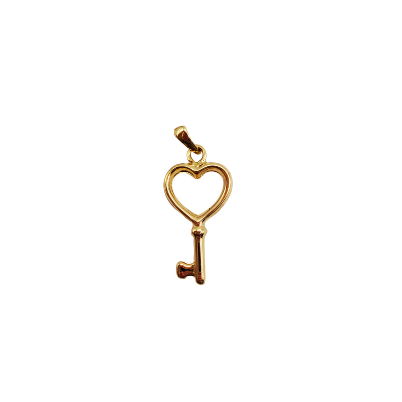 Heart Key Pendant (14K)