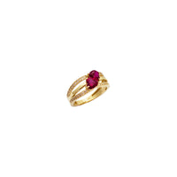 Double Heart Ring (14K)