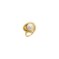 Heart Shape Pearl Ring (14K)