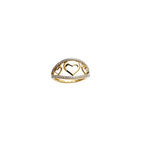 Triple Open Heart Ring (14K)