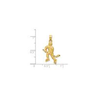 Hockey Player Pendant (14K)