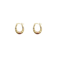 U Shape Hoop Earrings (14K)