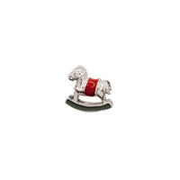 Horse 3-D  Charm  Pendant ( Silver )