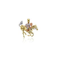 Prívesok Tricolor Horse & Rider (14K)