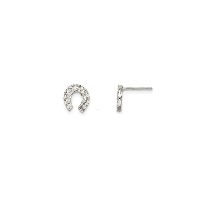 Horseshoe Stud Earrings (Silver)