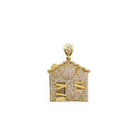 Iced-Out Trap-House kulons (14K)