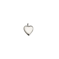 Heart Lock nga adunay Butterfly Engraved Pendant (Silver)