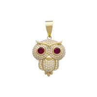 Iced-Out Chibi Owl Pendant (14K)