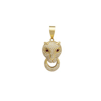 Iced Out Panther Head Pendant (14K)
