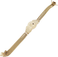 [Solid] Saint Barbara Triple Miami Cuban Bracelet (14K)